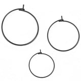 50pcs 20/25mm Stainless Steel Circle Hoop Earrings DIY Jewelry Making