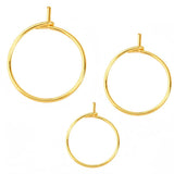 50pcs 20/25mm Stainless Steel Circle Hoop Earrings DIY Jewelry Making