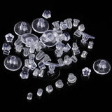 Silicone Earback Rubber Earring Accessories Soft Earplugs Clear Ear Studs