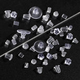 Silicone Earback Rubber Earring Accessories Soft Earplugs Clear Ear Studs