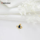 14K Plated Evil Eye Snake Heart Charms for Jewelry Making