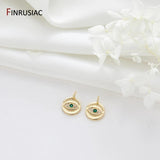 14K Plated Evil Eye Snake Heart Charms for Jewelry Making