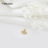 14K Plated Evil Eye Snake Heart Charms for Jewelry Making