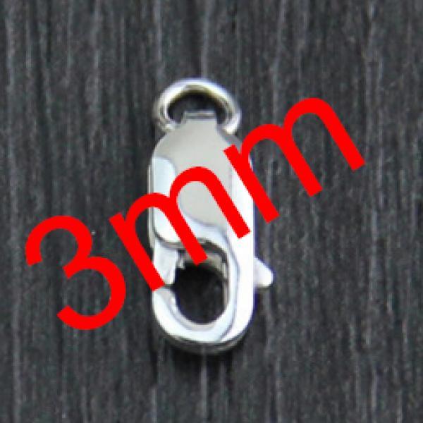 4pcs 925 Sterling Silver Lobster Clasp Hooks for DIY Jewelry Making