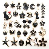 Mixed Animals Plants Flowers Enamel Charms DIY Earrings Bracelet Pendant
