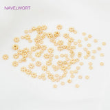 4mm/6mm Round Spacer Flower Beads Caps High 18K Plated Spacer Beads