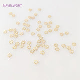 4mm/6mm Round Spacer Flower Beads Caps High 18K Plated Spacer Beads