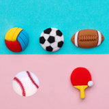 10Pcs Resin Sport Flat Back Cabochons DIY Home Decoration Crafts