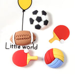 10Pcs Resin Sport Flat Back Cabochons DIY Home Decoration Crafts