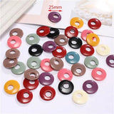 50pc 25mm Acetate Acrylic Flat Round Pendant Charms for DIY Earrings
