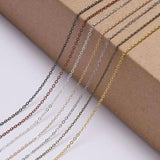 Copper Oval Link Necklace Chain Plated Chain For Jewelry Making