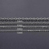 Copper Oval Link Necklace Chain Plated Chain For Jewelry Making