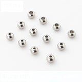 100Pcs/lot 6mm Silver Spacer Beads DIY Jewelry Making