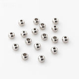 100Pcs/lot 6mm Silver Spacer Beads DIY Jewelry Making