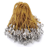 Polyester Cord With Jump Ring Lobster Clasp Lanyard Rope for Keychain DIY Craft
