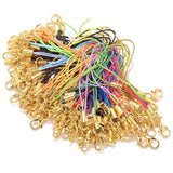 Polyester Cord With Jump Ring Lobster Clasp Lanyard Rope for Keychain DIY Craft