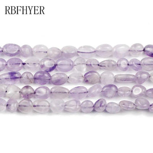 Lavender Purple Crystal Beads 5mm~7mm Gravel for Jewelry Making