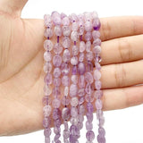 Lavender Purple Crystal Beads 5mm~7mm Gravel for Jewelry Making