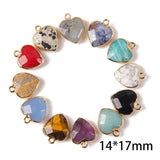 Natural Stone Heart Shape Pendants DIY Jewelry Making