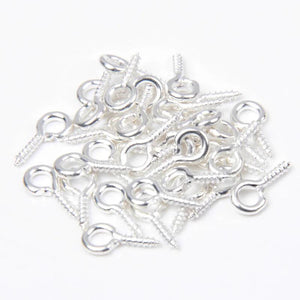 100-200pcs Mini Eye Pins Stainless Steel Clasps DIY Jewelry Findings