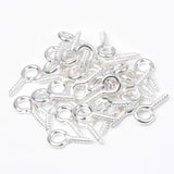 100-200pcs Mini Eye Pins Stainless Steel Clasps DIY Jewelry Findings