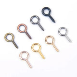 100-200pcs Mini Eye Pins Stainless Steel Clasps DIY Jewelry Findings