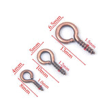 100-200pcs Mini Eye Pins Stainless Steel Clasps DIY Jewelry Findings