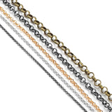 Bronze Round Link Necklace Chain Bulk Brass For Jewelry Making DIY