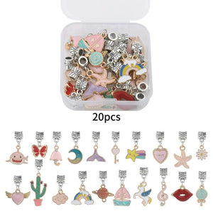 Vintage Animal Charm Spacer Bead Pendant Kit for DIY Jewelry Making