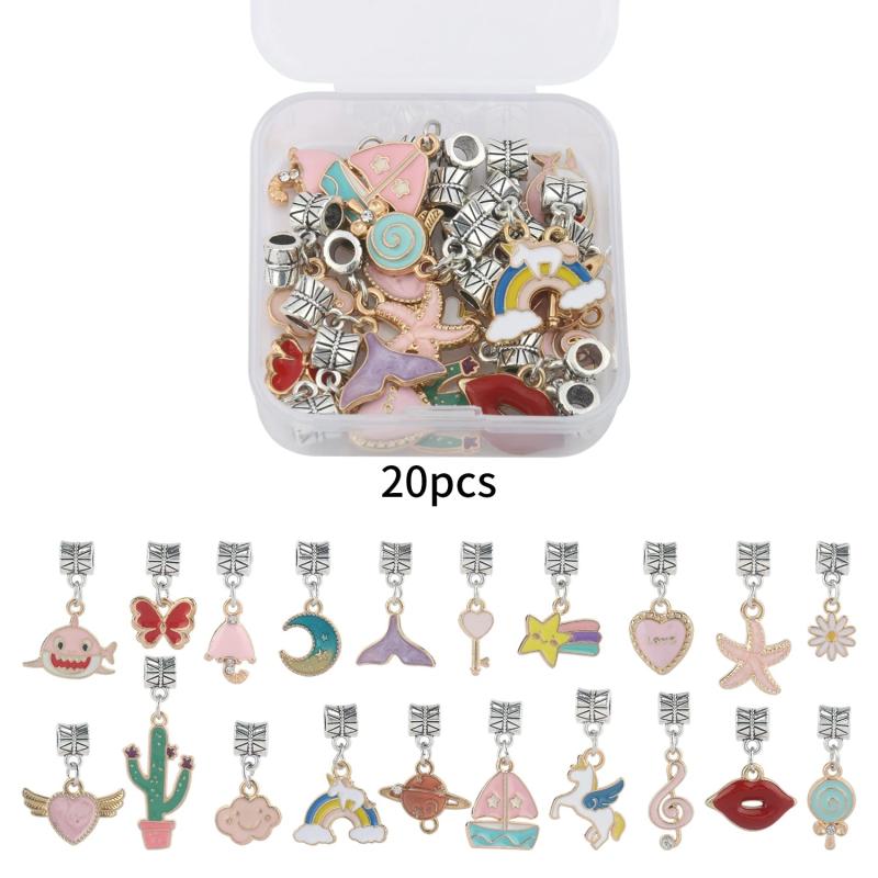Vintage Animal Charm Spacer Bead Pendant Kit for DIY Jewelry Making