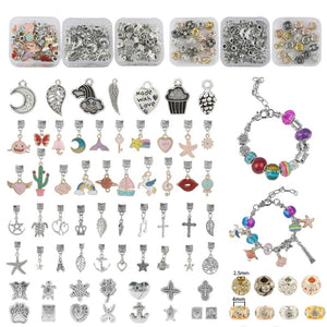 Vintage Animal Charm Spacer Bead Pendant Kit for DIY Jewelry Making