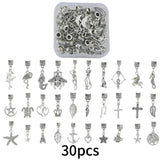 Vintage Animal Charm Spacer Bead Pendant Kit for DIY Jewelry Making
