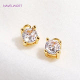 14K Plated Zircon Pendants, Crystal Earring Charms, Bulk Charms