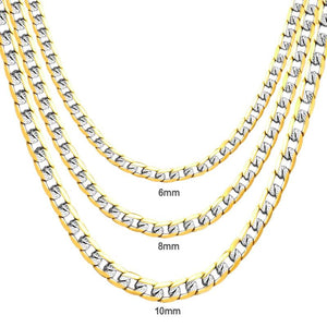 ASON High Stainless Steel Chain Jewelry Womem Men Necklace