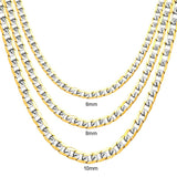 ASON High Stainless Steel Chain Jewelry Womem Men Necklace