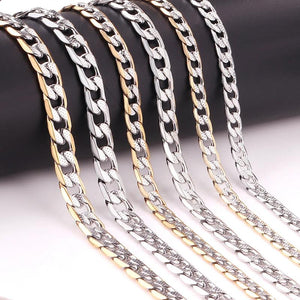 ASON High Stainless Steel Chain Jewelry Womem Men Necklace