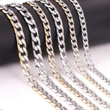 ASON High Stainless Steel Chain Jewelry Womem Men Necklace
