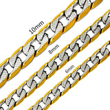 ASON High Stainless Steel Chain Jewelry Womem Men Necklace