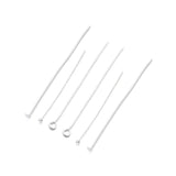 200pcs 20-50mm Flat Head Pin Silver Plated Ball Head Pins for Jewelry Making