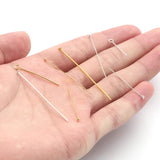 200pcs 20-50mm Flat Head Pin Silver Plated Ball Head Pins for Jewelry Making