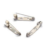 50pcs Metal Brooch Clip Base Pins Safety Pins Blank Base