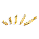 50pcs Metal Brooch Clip Base Pins Safety Pins Blank Base