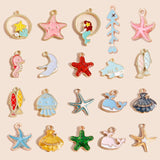 10pcs Ocean Mermaid Shell Charms for DIY Jewelry Making