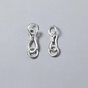 925 Sterling Silver Lobster Clasp Two Rings S925 Silver DIY Jewelry Making
