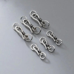 925 Sterling Silver Lobster Clasp Two Rings S925 Silver DIY Jewelry Making
