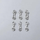 925 Sterling Silver Lobster Clasp Two Rings S925 Silver DIY Jewelry Making