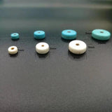 4-12mm Heishi Flat Ivory Turquoise Spacer Beads Round Stone Bracelet
