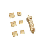 50 Stainless Steel Square Spacer Beads 6mm 8mm DIY Jewelry Making Supplies