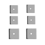 50 Stainless Steel Square Spacer Beads 6mm 8mm DIY Jewelry Making Supplies