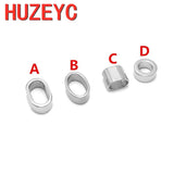 10pcs 316L Stainless Steel Large Hole Spacer Beads DIY Jewelry Making